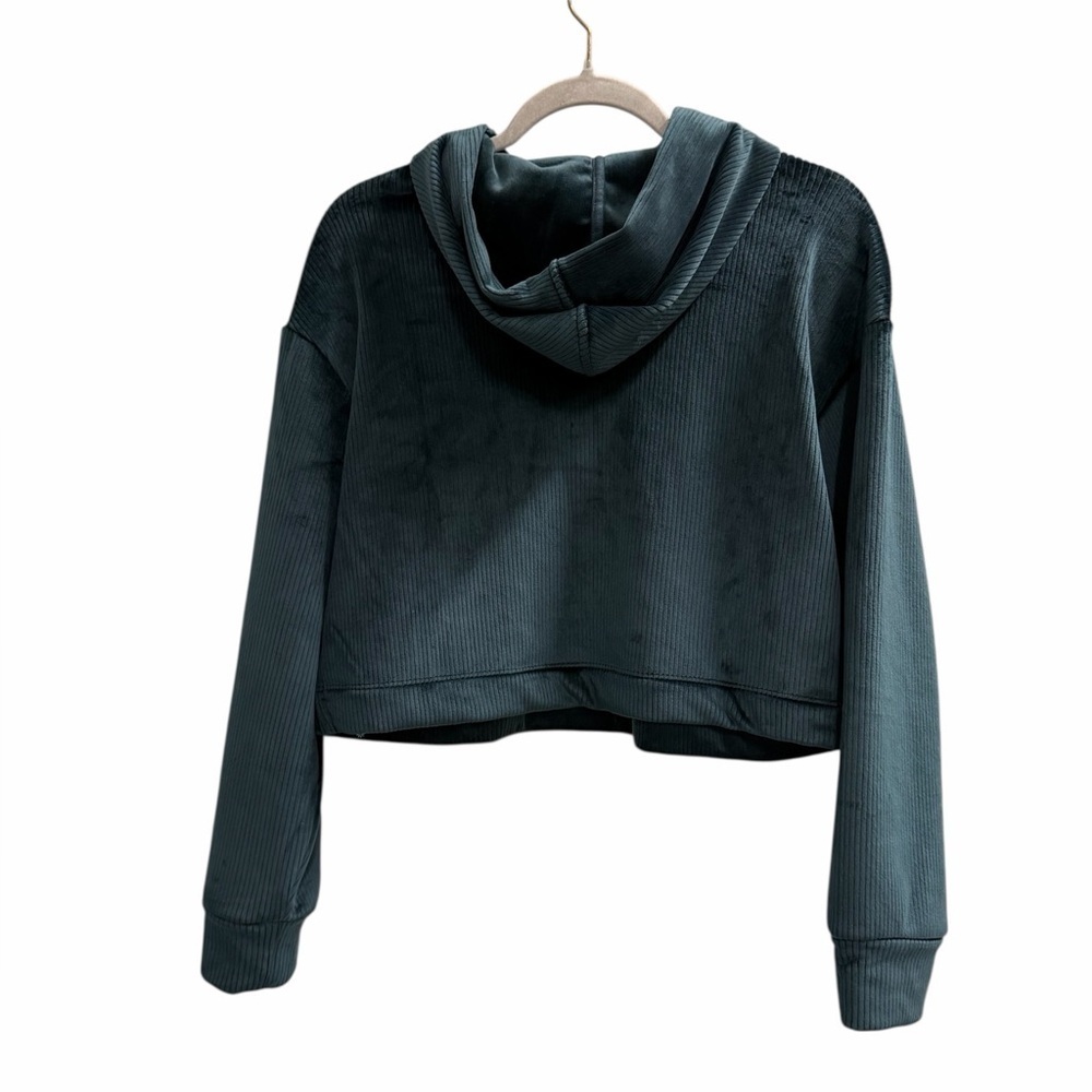ATHLETA GIRL Cozy Rib Hoodie Dark Green Size XL / 14 - Picture 4 of 8